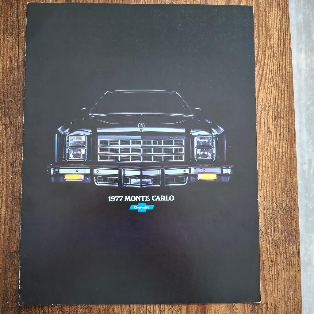 1977  Chevrolet MONTE CARLO, Livres, Autos | Brochures & Magazines, Enlèvement ou Envoi, Neuf, Chevrolet