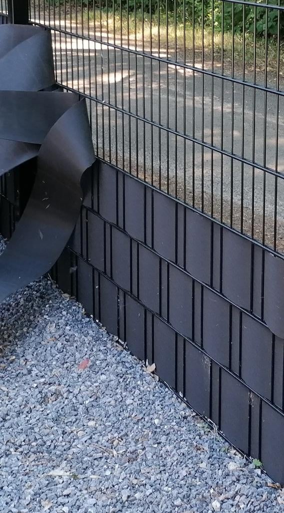 privacy stroken hek, Ophalen, Zo goed als nieuw, Kunststof