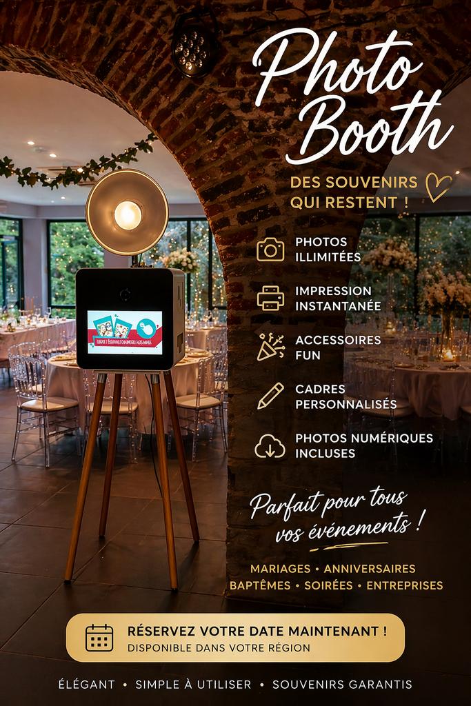 Location Photo Booth / Borne Photo – Mariage & Anniversaire
