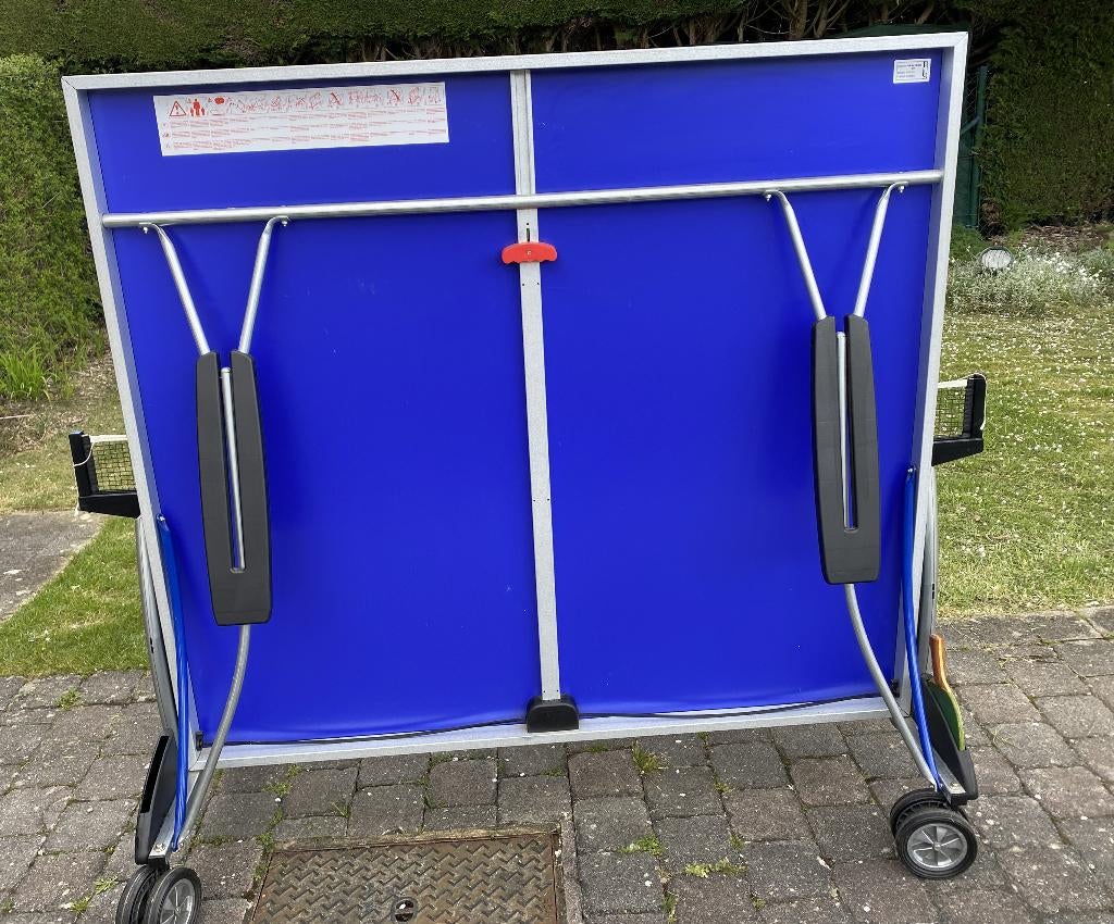 Table ping pong/tennis de table Cornilleau bleue avec housse, Sports & Fitness, Ping-pong, Enlèvement, Comme neuf, Table d'extérieur