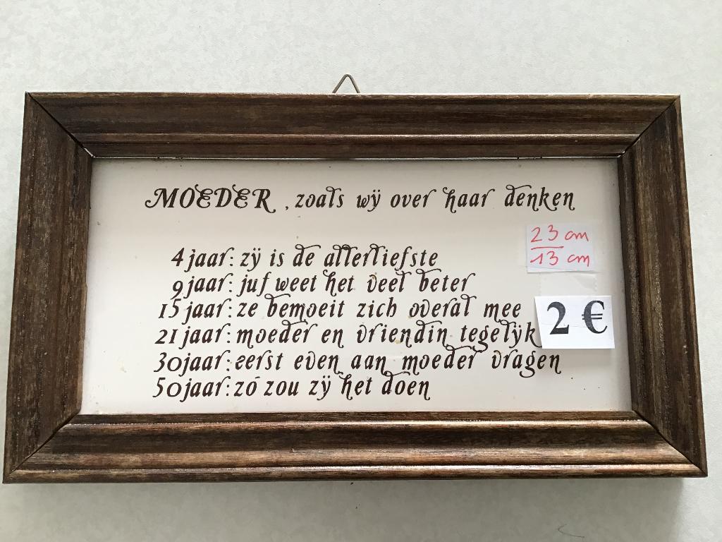 5 cadres ou tableaux de texte différents avec des dictons, Maison & Meubles, Accessoires pour la Maison | Tableaux à écrire & Proverbes