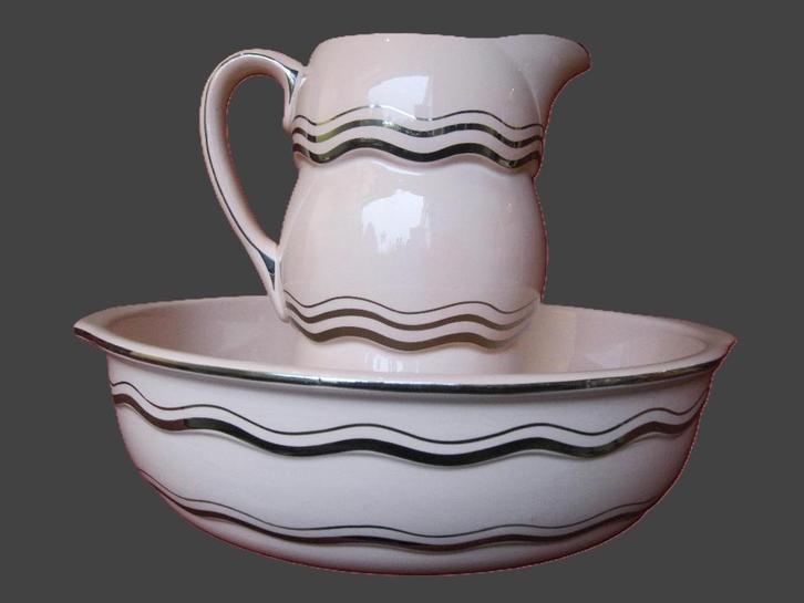 Compleet Art Deco lampetset Keramis Boch 1920-1940., Antiquités & Art, Antiquités | Céramique & Poterie, Enlèvement