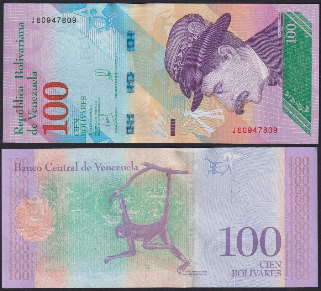 Venezuela 100 Bolivares, Ophalen of Verzenden, Zuid-Amerika, Los biljet