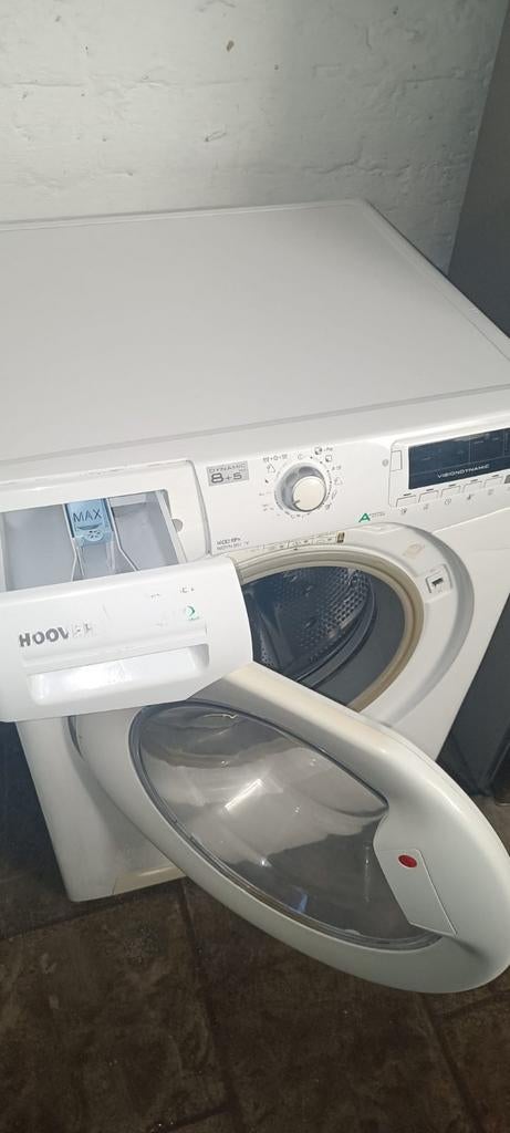 Wasmachine + droogkast hoover  A+ 8kg in heel goede staat, Ophalen of Verzenden