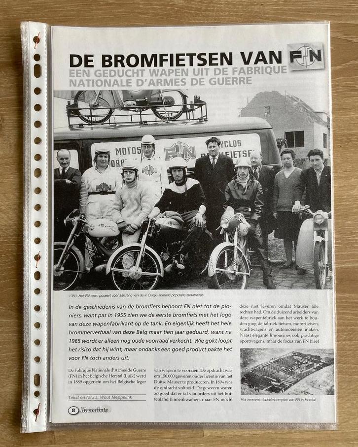 Map met documentatie FN Bromfietsen / Brommers, Vélos & Vélomoteurs, Modes d'emploi & Notices d'utilisation, Comme neuf, Envoi