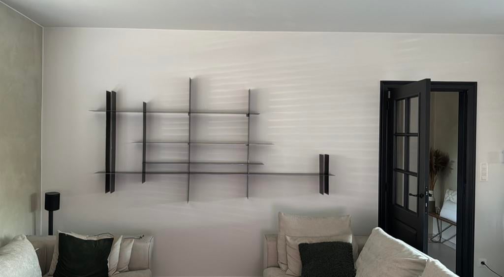 Design wandmeubel DE STIJL, Ophalen, Met plank(en), 100 tot 150 cm, Nieuw