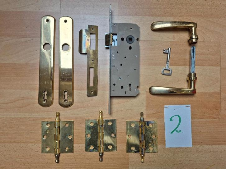 Quincaillerie de porte ( complète ), Bricolage & Construction, Quincaillerie & Fixations, Comme neuf, Enlèvement ou Envoi