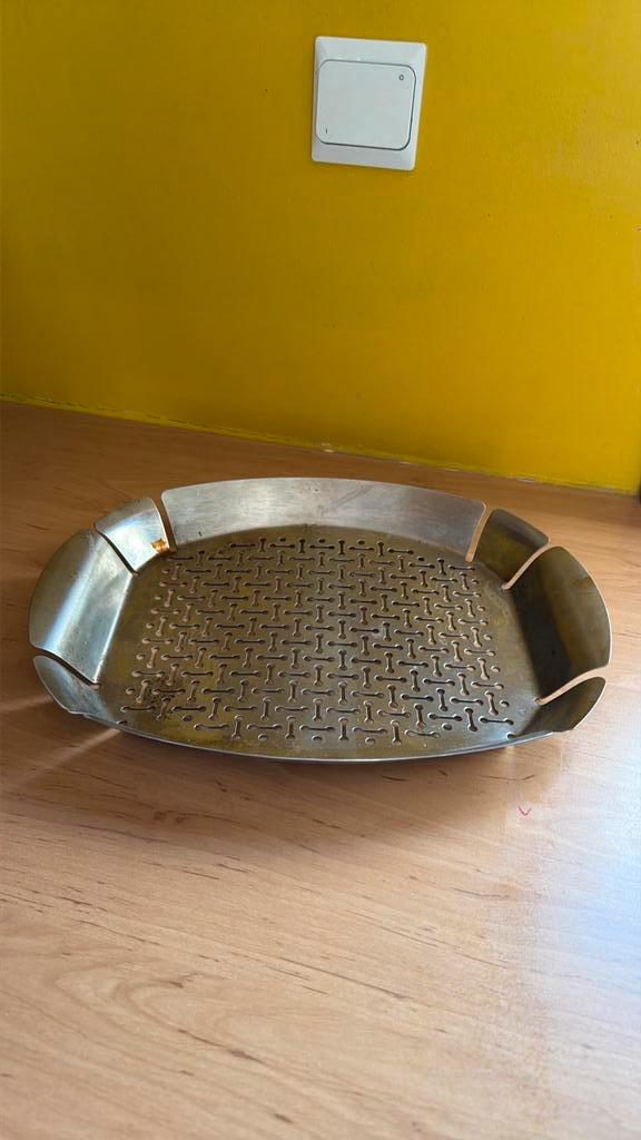 barbecue groentemand, Weber gemaakt van roestvrij staal., Huis en Inrichting, Woonaccessoires | Dienbladen, Gebruikt, Ophalen of Verzenden