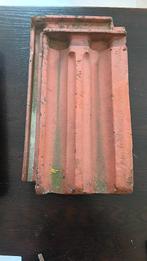 Lot Rode keramische pan met ribben natuurrood, Doe-het-zelf en Bouw, Dakpannen en Dakbedekking, Ophalen, Gebruikt, Steen of Klei