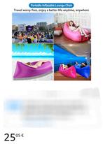 Hamac Hammax gonflable terrasse piscine camping, Neuf, Pliable, Enlèvement, Multi-personne