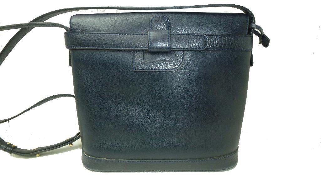 Delvaux blauwe schoudertas Tuileries, Ophalen of Verzenden, Gebruikt, Blauw, Handtas