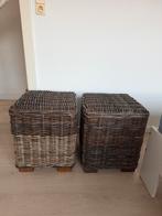 Rieten hockers/ stoelen, Huis en Inrichting, Ophalen, Gebruikt