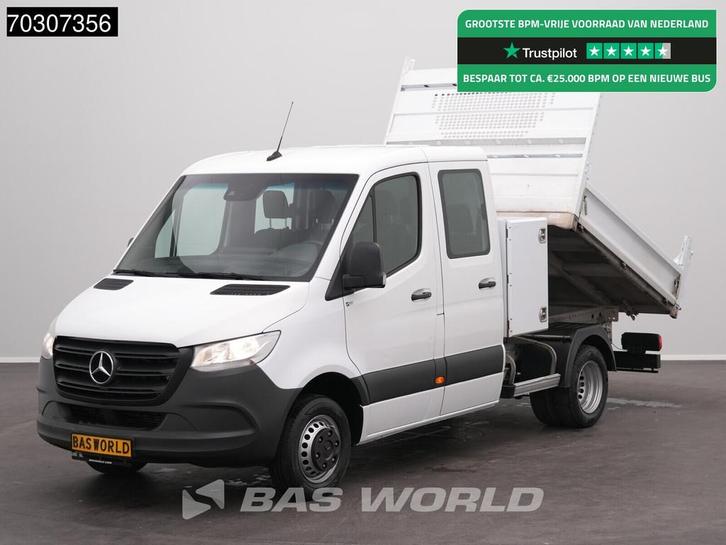 Mercedes Sprinter 514 CDI Automaat Dubbel Cabine Kipper met, Auto's, Bestelwagens en Lichte vracht, Bedrijf, Te koop, Airconditioning