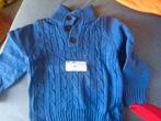 blauwe trui vlechtwerk maat  98 104, Enlèvement ou Envoi, Comme neuf, Garçon, Pull ou Veste