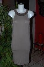 Robe de soirée brun taupe à paillette T36 Très bon état!, Vêtements | Femmes, Robes, Rougegorge, Enlèvement ou Envoi, Taille 36 (S)