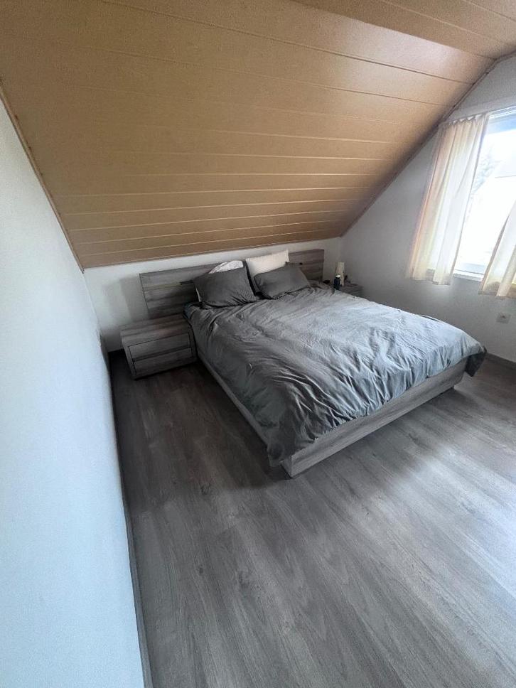 bed, Huis en Inrichting, Slaapkamer | Bedden, Gebruikt, Tweepersoons, 160 cm, 200 cm, Hout, Ophalen