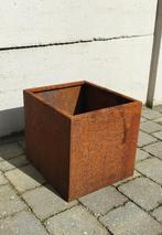 Cortenstaal bloembak met bodem - NIEUW, Ophalen, Minder dan 30 cm, Minder dan 60 cm, Vierkant