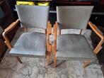 Twee stoelen retro jaren 60, Huis en Inrichting, Gebruikt, Twee, Retro jaren 60, Grijs
