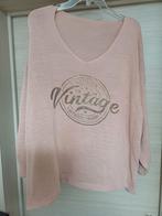 Trui roze/print goudkl voor Mt 50/52, Ophalen of Verzenden, Gedragen, Roze
