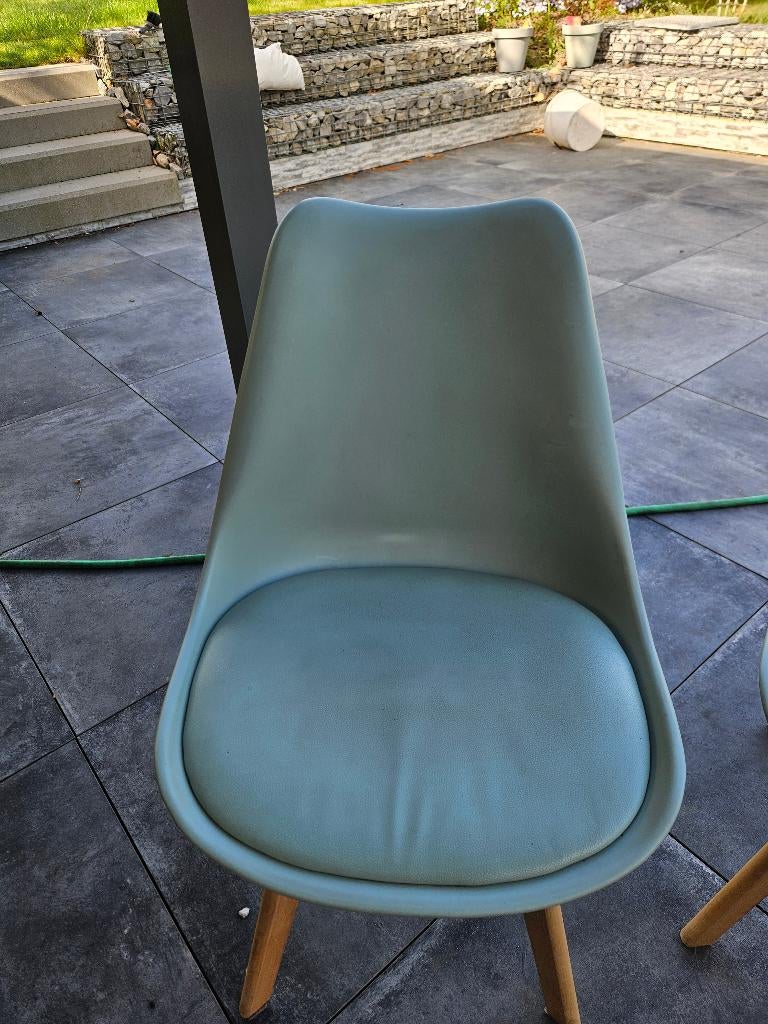 Lot de 4 chaises scandinaves, Maison & Meubles, Bois, Autres couleurs, Enlèvement, Utilisé