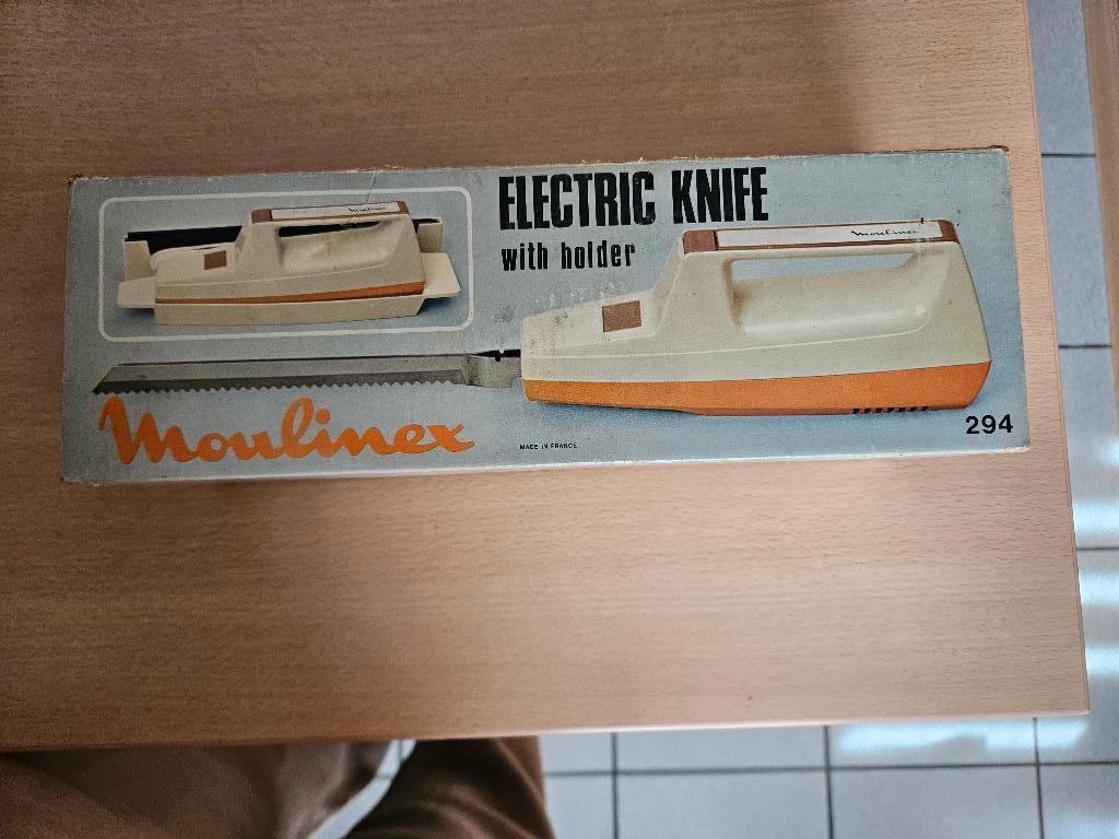 elektrisch mes Moulinex, Huis en Inrichting, Ophalen, Gebruikt, Kunststof, Snijmachine