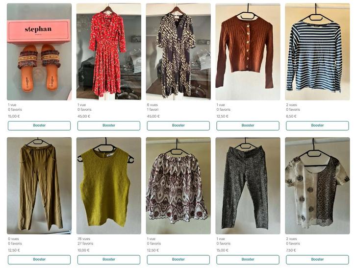 Vide dressing privé à Liège ( à partir de 3€ ), Antiquités & Art, Curiosités & Brocante, Enlèvement ou Envoi