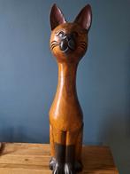 Grote massief houten kat (zie foto's), Enlèvement ou Envoi
