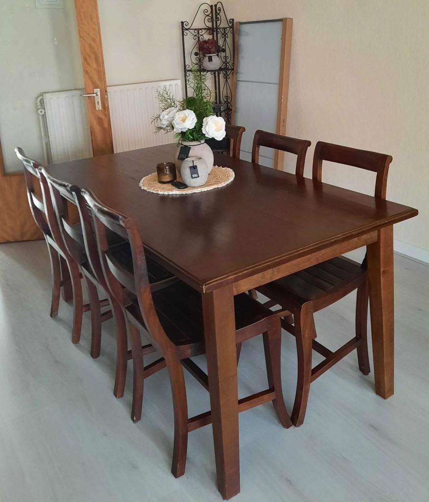 Eetkamer, Enlèvement, Utilisé, Houten, 4 à 6 chaises