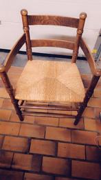 Fauteuil en bois assise en paille ( 1 ), Antiquités & Art, Enlèvement