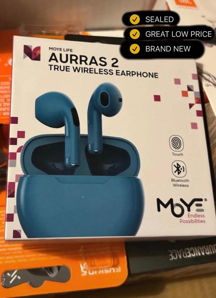 Aurras 2 wireless tws headphones earbuds touch new, Télécoms, Téléphonie mobile | Écouteurs, Bluetooth, Enlèvement ou Envoi