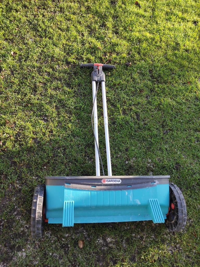 Gardena strooiwagen, Ophalen, Gebruikt