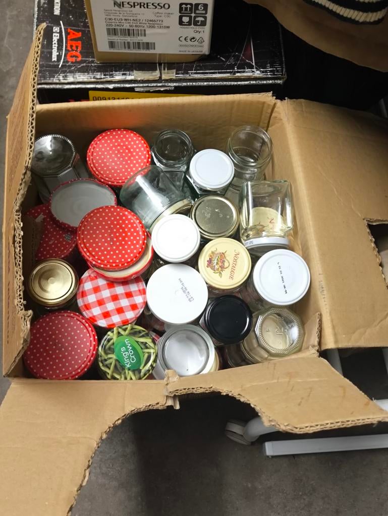 Pots de confitures gratuit, Enlèvement