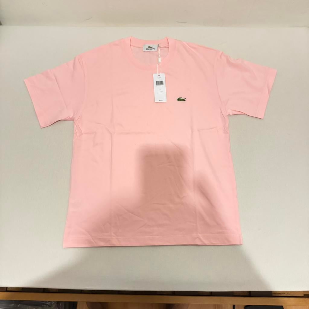 TSHIRT LACOSTE ROSE PASTEL, Vêtements | Hommes, T-shirts, Enlèvement ou Envoi, Neuf, Taille 52/54 (L), Rose