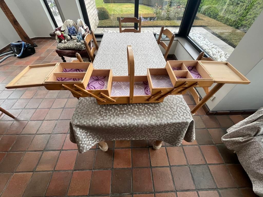 Superhandige naaikoffer, Hobby en Vrije tijd, Naaien en Fournituren, Ophalen, Gebruikt