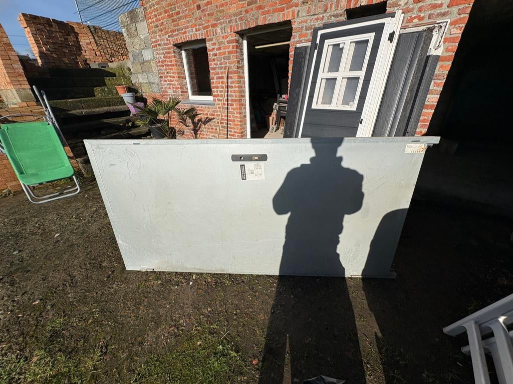 Porte de service en métal, réversible, Bricolage & Construction, Enlèvement, Comme neuf