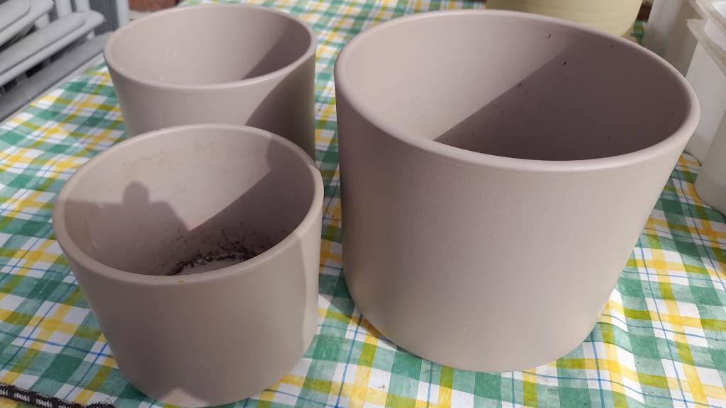 bloempotten, Tuin en Terras, Ophalen, Rond, Zo goed als nieuw, Balkon