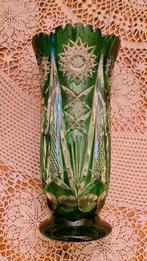 Groene vaas kristal, Antiek en Kunst, Ophalen of Verzenden