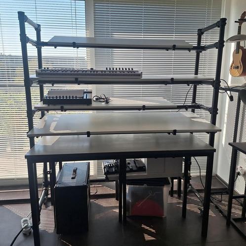 Jaspers 170-4-150B + monitor holder 60B Keyboardstand, Muziek en Instrumenten, Overige Muziek en Instrumenten, Ophalen