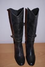 Bruine leren laarzen maat 41, Kleding | Dames, Hoge laarzen, Loresi, Bruin, Verzenden