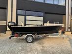 Quicksilver 450SF + Mercury 25pk Visboot Aluminium, Watersport en Boten, Vis- en Consoleboten, Ophalen, 10 tot 30 pk, Aluminium