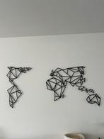 Metalen wereldkaart uitstekende staat, Huis en Inrichting, Woonaccessoires | Wanddecoraties, Ophalen, Zo goed als nieuw