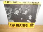 Beatles single "I Feel Fine/She's A Woman" [Nederland-1964], Pop, Gebruikt, 7 inch, Single