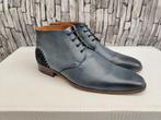Melik blauwe laarsjes voor mannen - Maat 42, Chaussures à lacets, Comme neuf, Melik, Bleu
