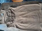 Robe en daim brune taille M, Bruin, Vero Moda, Zo goed als nieuw, Boven de knie