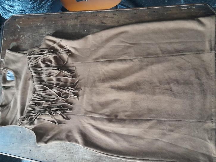 Robe en daim brune taille M, Vêtements | Femmes, Robes, Comme neuf, Taille 38/40 (M), Brun, Au-dessus du genou, Enlèvement