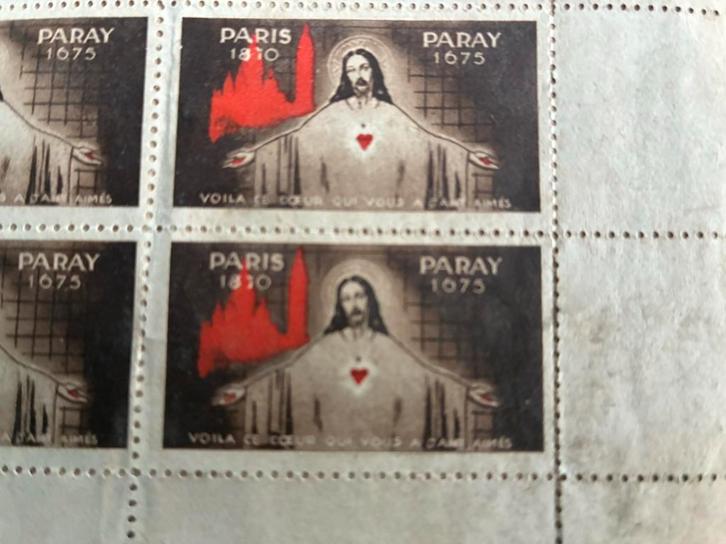 Timbres comemoratifs ou vignettes religieuses, Verzamelen, Religie, Gebruikt, Christendom | Protestants, Overige typen, Verzenden