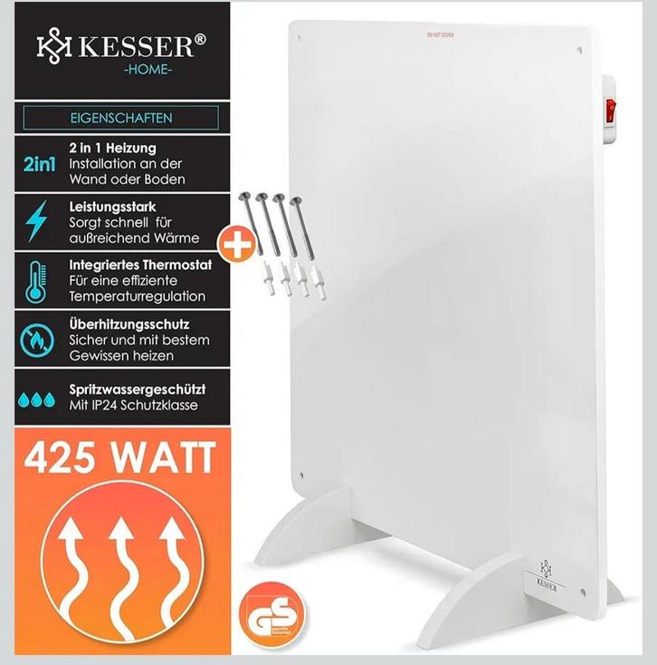 Kesser infrarood verwarmingspaneel, Doe-het-zelf en Bouw, Verwarming en Radiatoren, Thermostaat, Ophalen