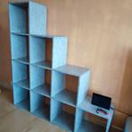 Stair bookcases in concrete gray, Huis en Inrichting, Kasten | Boekenkasten, Ophalen, 100 tot 150 cm, 100 tot 150 cm, Zo goed als nieuw