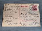 Middelburg Aken St.Gillis Brussel 1916 censuur gepasseerd, Postzegels en Munten, Brieven en Enveloppen | Buitenland, Ophalen of Verzenden