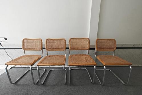 Marcel Breuer Cesca stoel / set van 4, Maison & Meubles, Chaises, Utilisé, Quatre, Bois, Métal, Osier ou Rotin, Autres couleurs